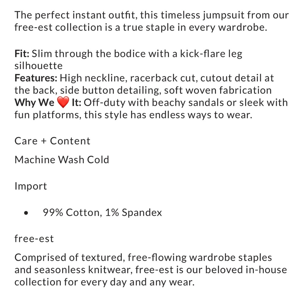 Free People Jayce Stretch Jumpsuit - Picture 3 of 4